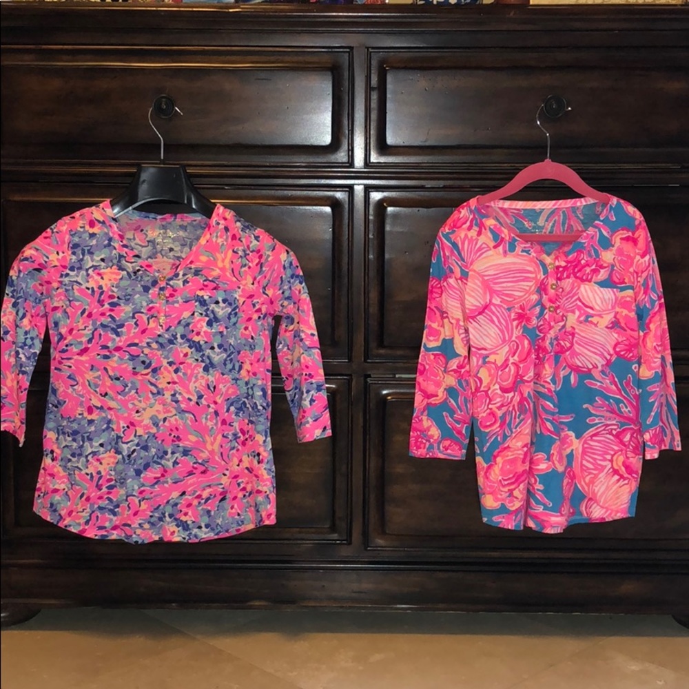 Two Girls mid sleeve shirts